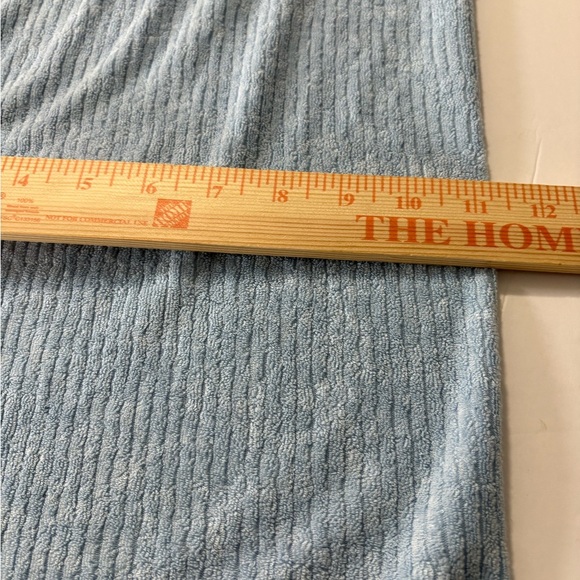 Z Supply Light Blue Ribbed French Terry Wide Leg Knit Pants. Elastic Waist. Soft - Picture 7 of 16